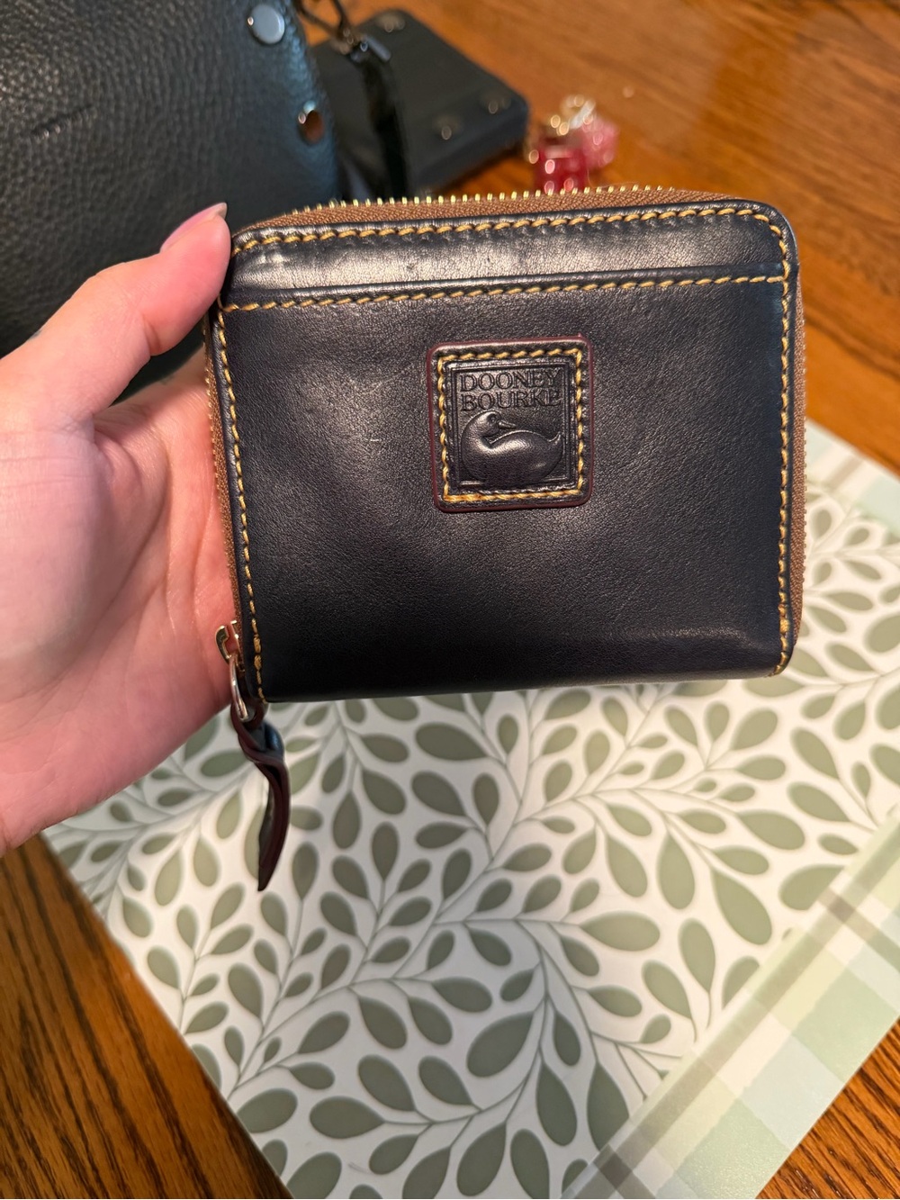 Rooney & Bourke Florentine wallet (navy color)